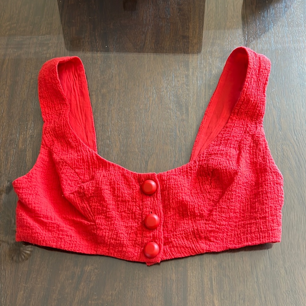Urban Outfitters Red Crop Top